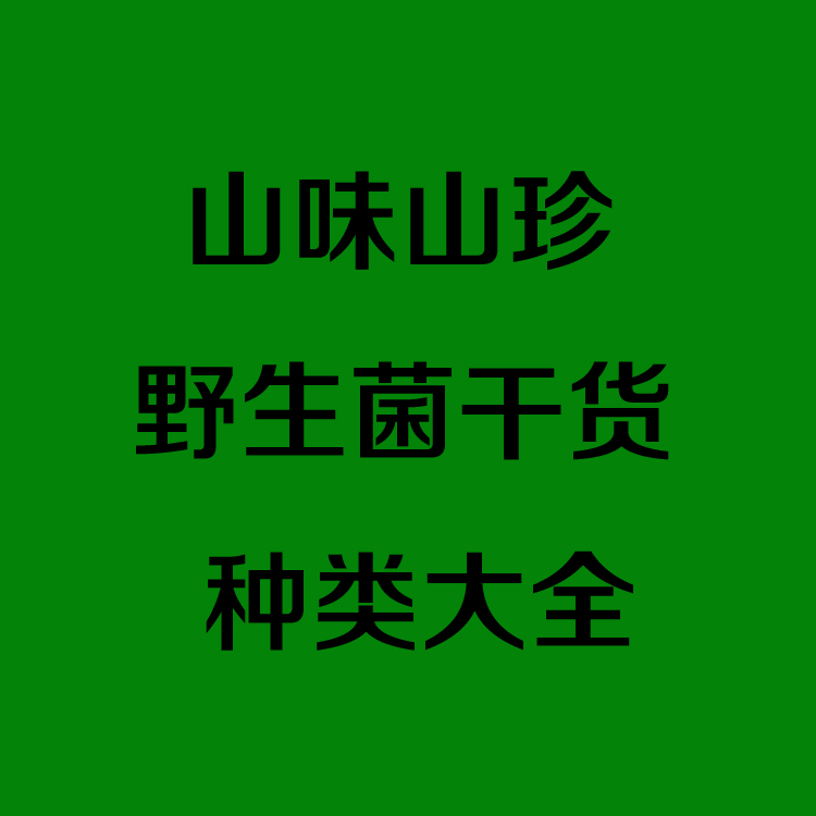 干货野生菌