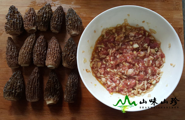 羊肚菌酿肉
