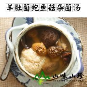 羊肚菌鲍鱼菇杂菌汤