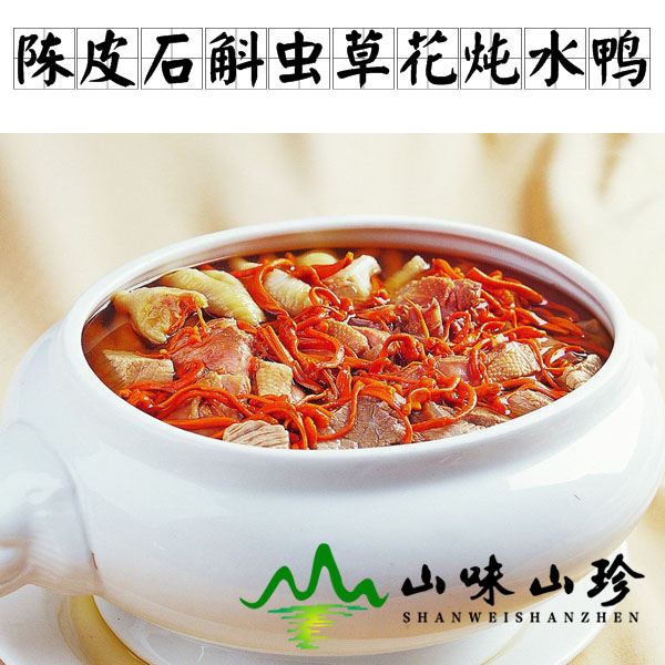 陈皮石斛虫草花炖水鸭的做法
