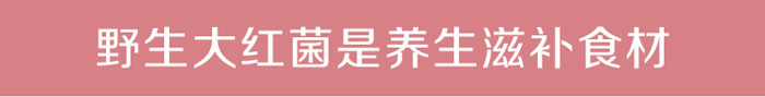 野生大红菌滋补