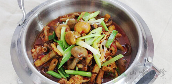 谷熟菌炒肉的做法