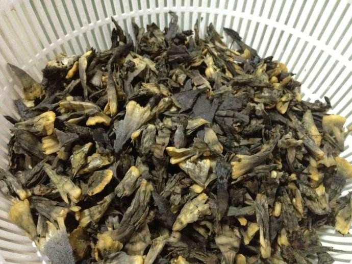 清洗干净的干巴菌