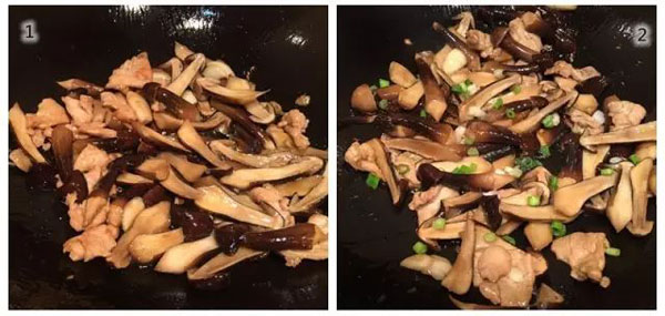 新鲜黑皮鸡枞菌炒肉 新鲜黑皮鸡枞菌炒肉